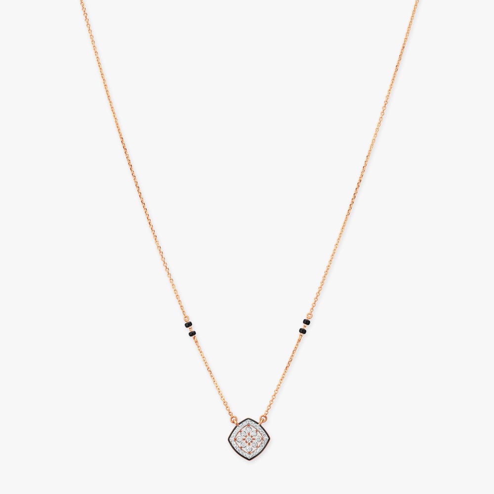 Bloom Frame Diamond Mangalsutra,,hi-res image number null