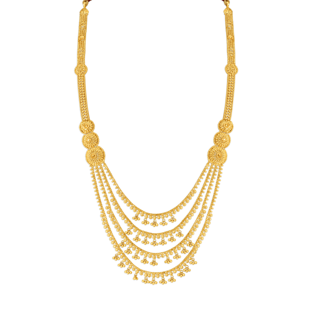 Exquisite Tiered Gold Rani Haar for the Marathi Bride,,hi-res image number null