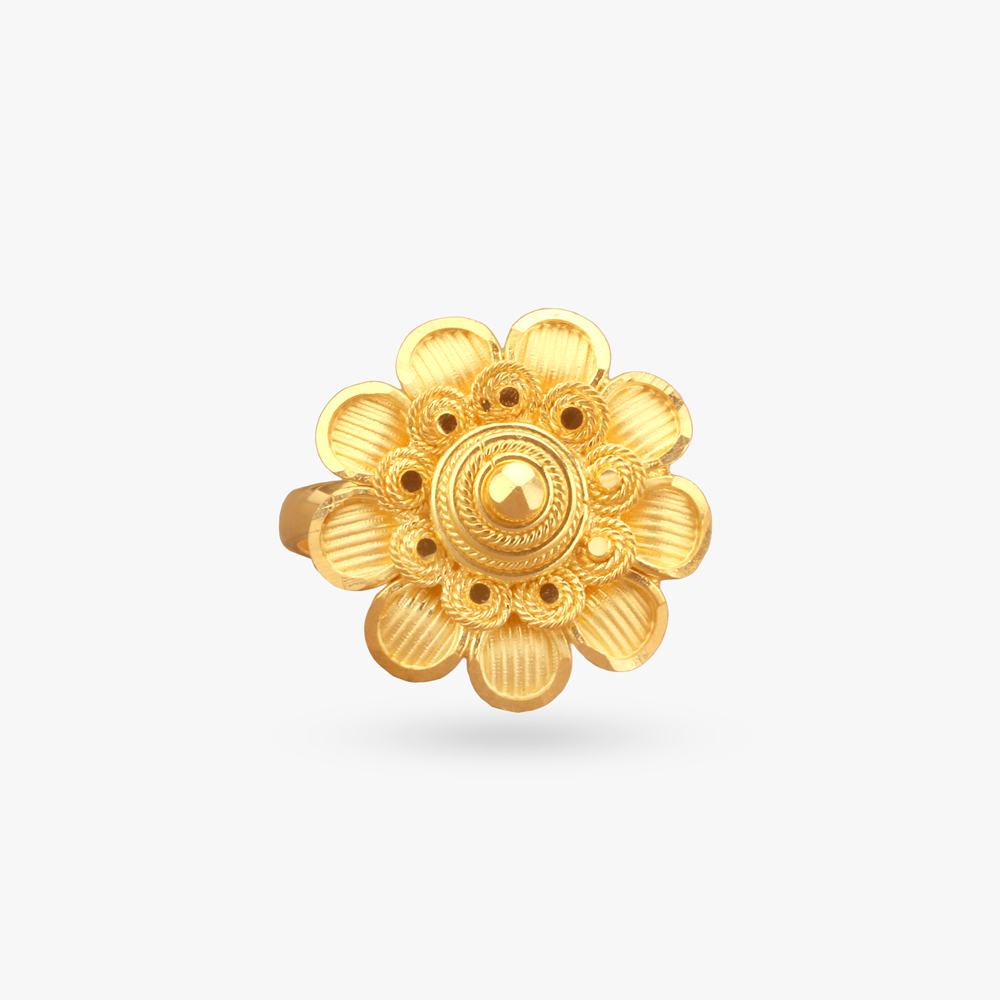 Radiant Bloom Gold Ring,,hi-res image number null