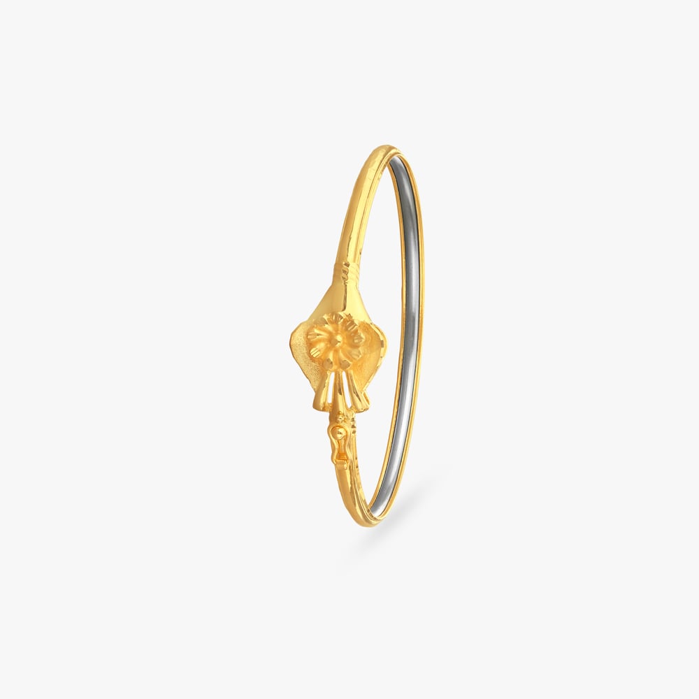 Urban Bloom Gold Bangle,,hi-res image number null