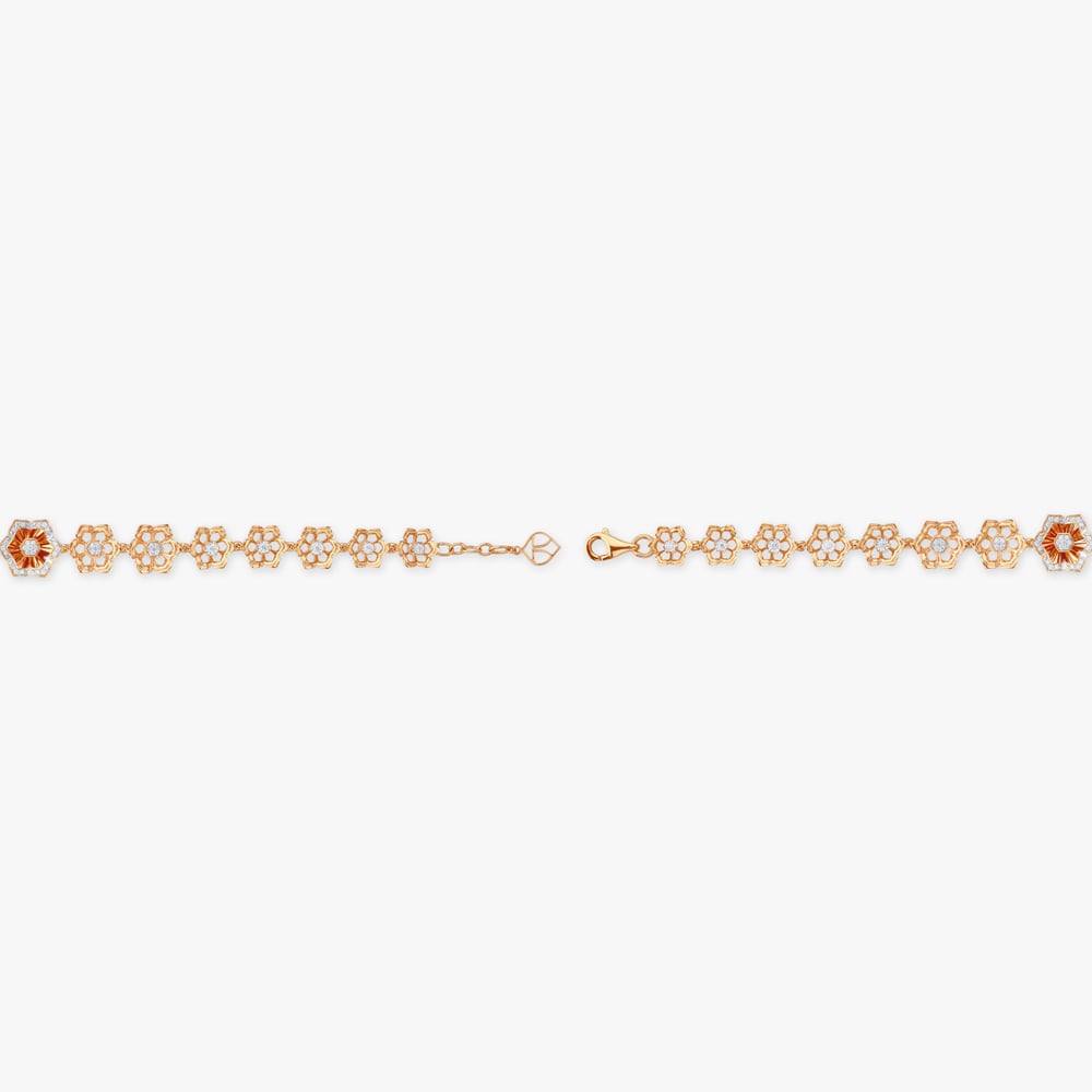 Mirror Petal Diamond Bracelet,,hi-res image number null