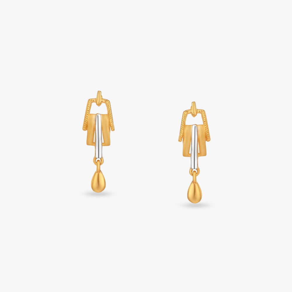 

Sparkly Arc Drop Earrings for Kids