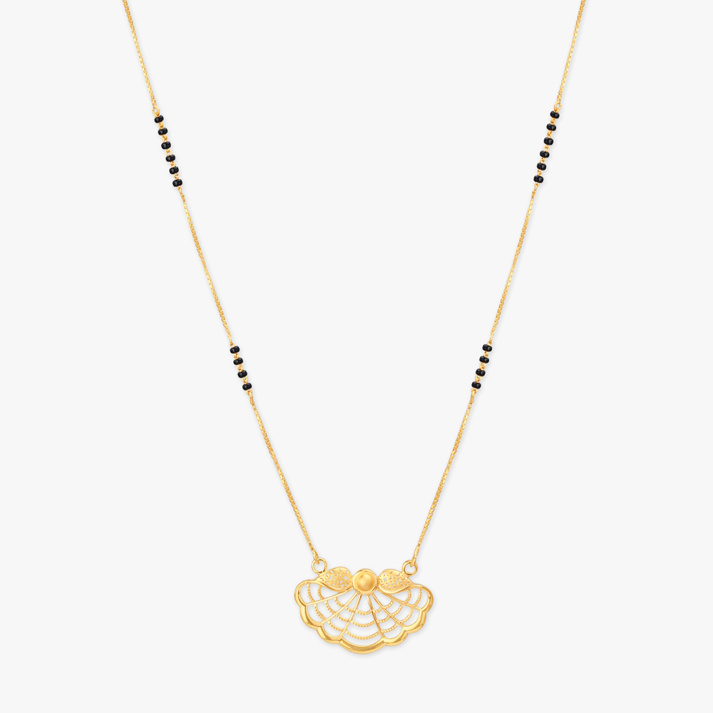 Wave Bloom Gold Mangalsutra,,hi-res image number null