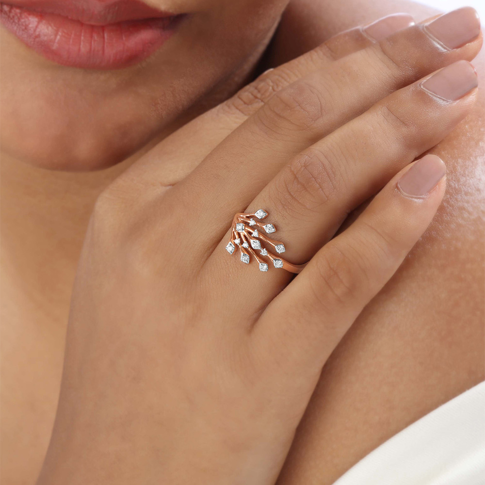 Crown Bloom Diamond Ring,,hi-res image number null