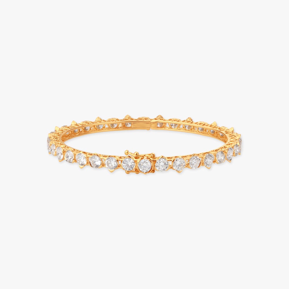 Aurora Stream Solitaire Diamond Bangle,,hi-res image number null