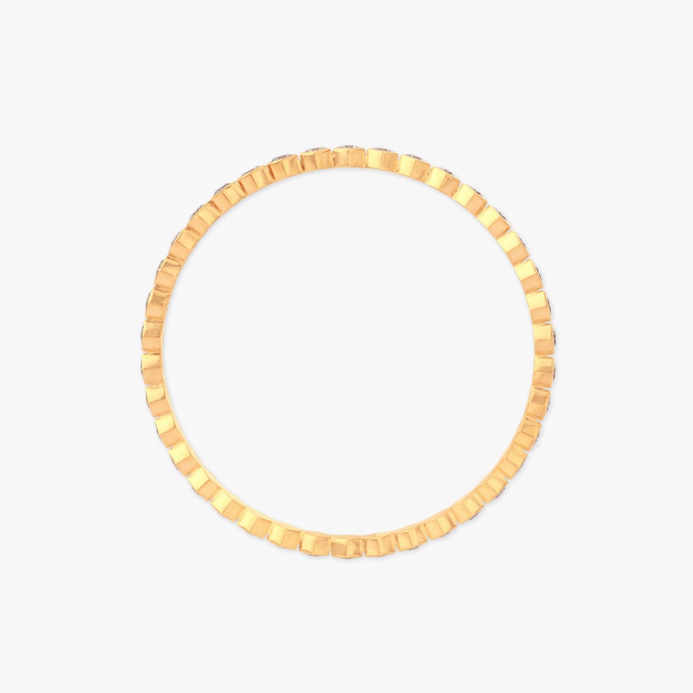 Hexagonal Halo Solitaire Bangle,,hi-res image number null
