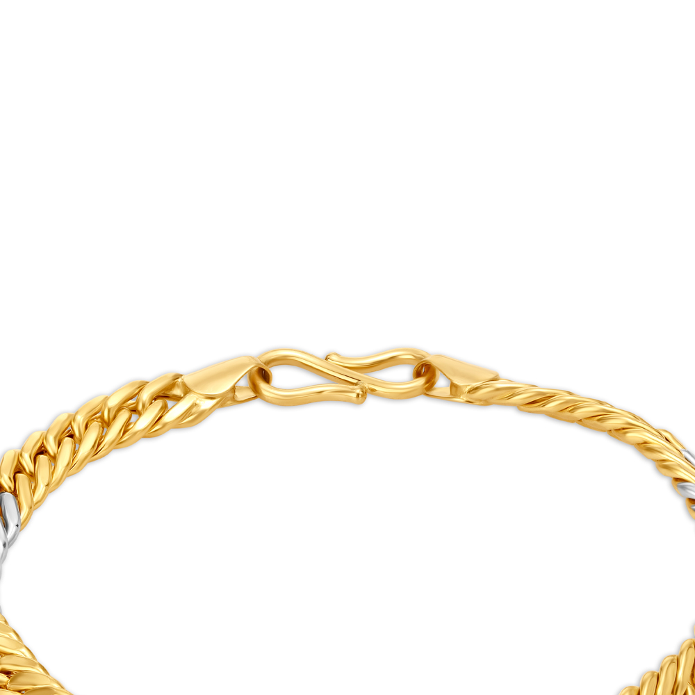 Religious Dual Tone Gold Om Bracelet,,hi-res image number null