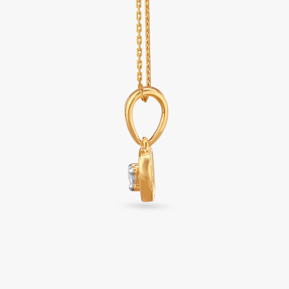 Adorable Heart Diamond Pendant For Kids,,hi-res image number null