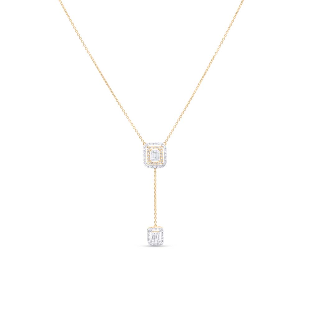 18 KT Yellow Gold Magnificent Diamond Necklace