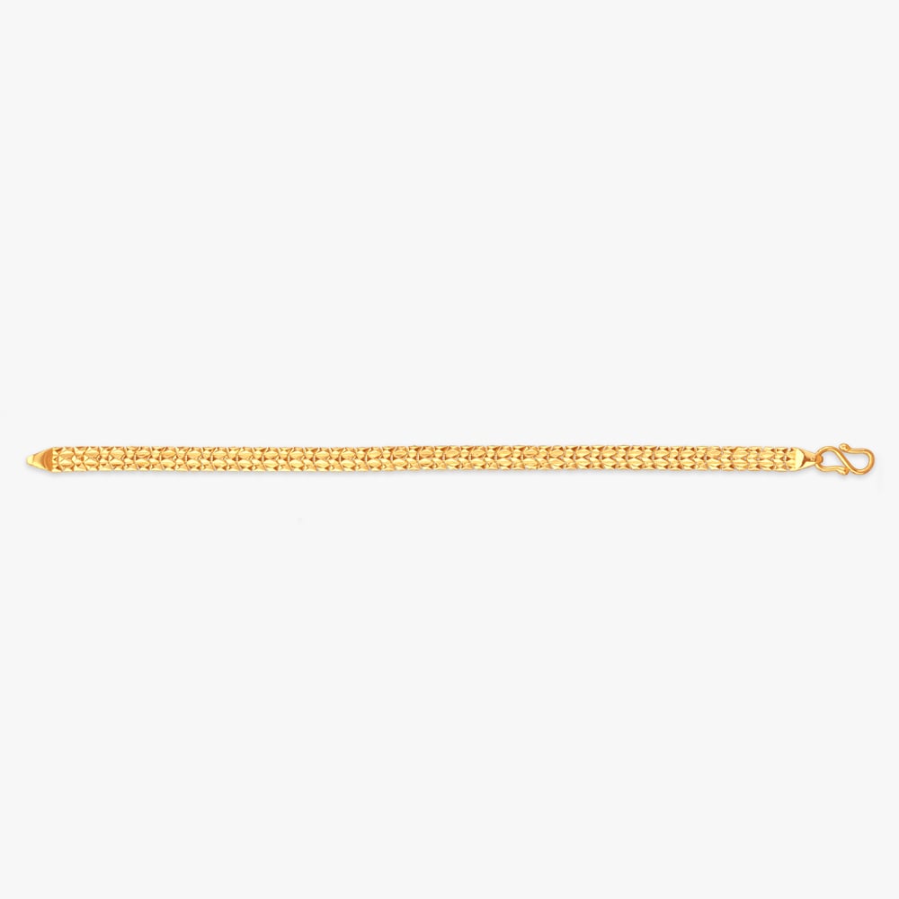 

Bold Woven Gold Bracelet for Men