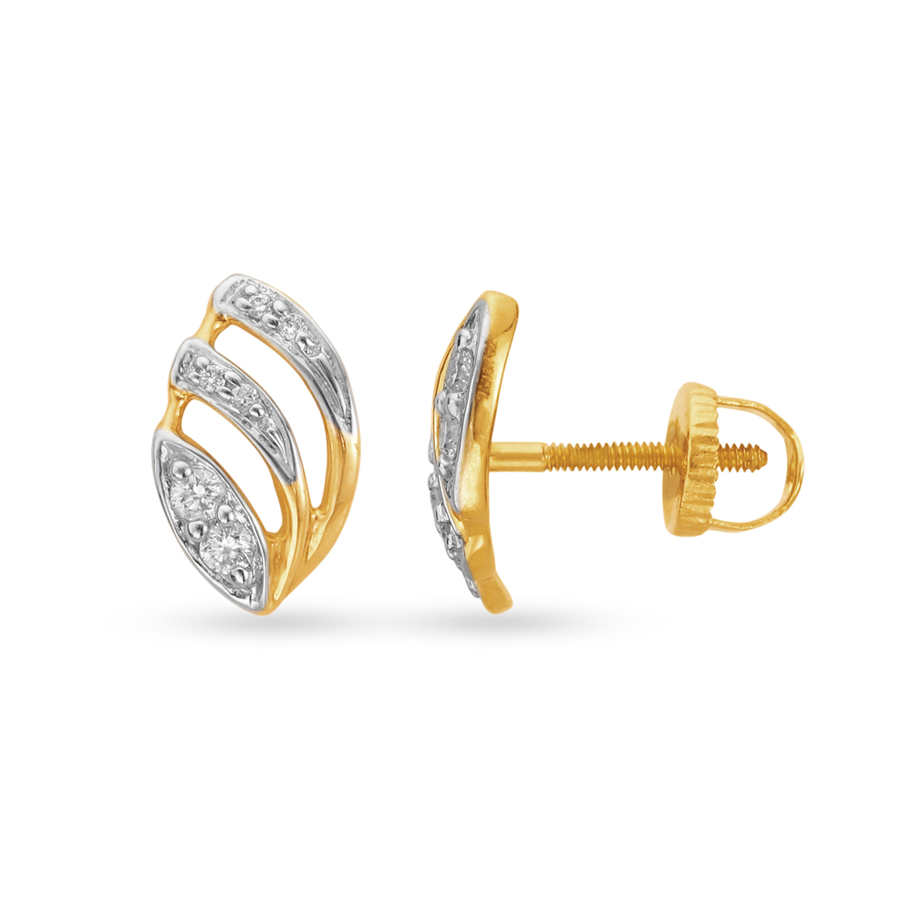 Petite Fancy Diamond Stud Earrings,,hi-res image number null
