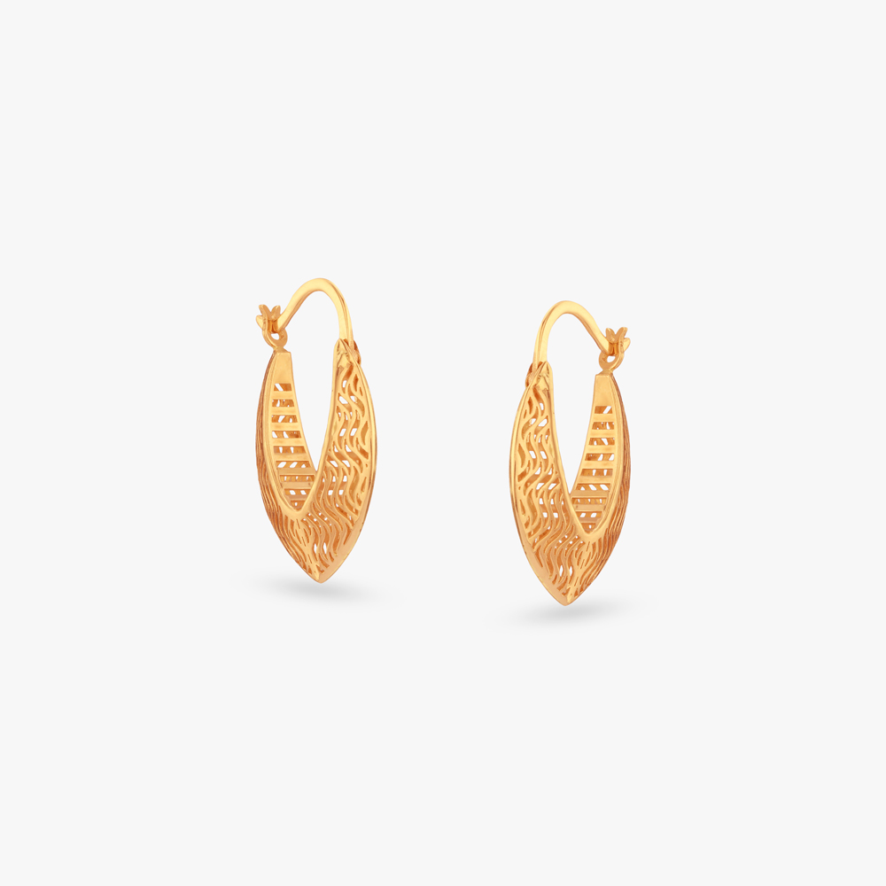 

Auric Flow Gold Hoop Earrings