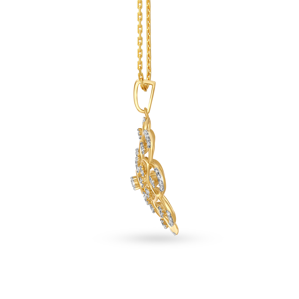 Entrancing Gold and Diamond Pendant,,hi-res image number null