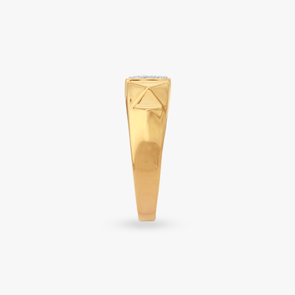 Geometric Cluster Diamond Ring For Men,,hi-res image number null