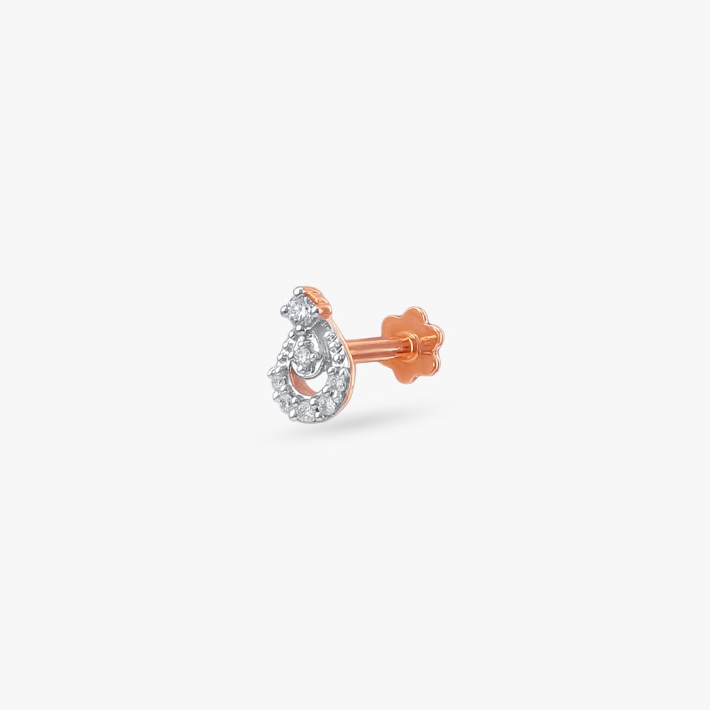 

Dew Charm Diamond Nose Pin