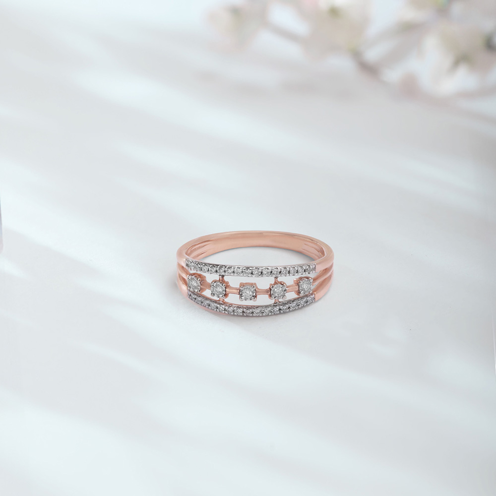 Radiant Groove Diamond Ring,,hi-res image number null