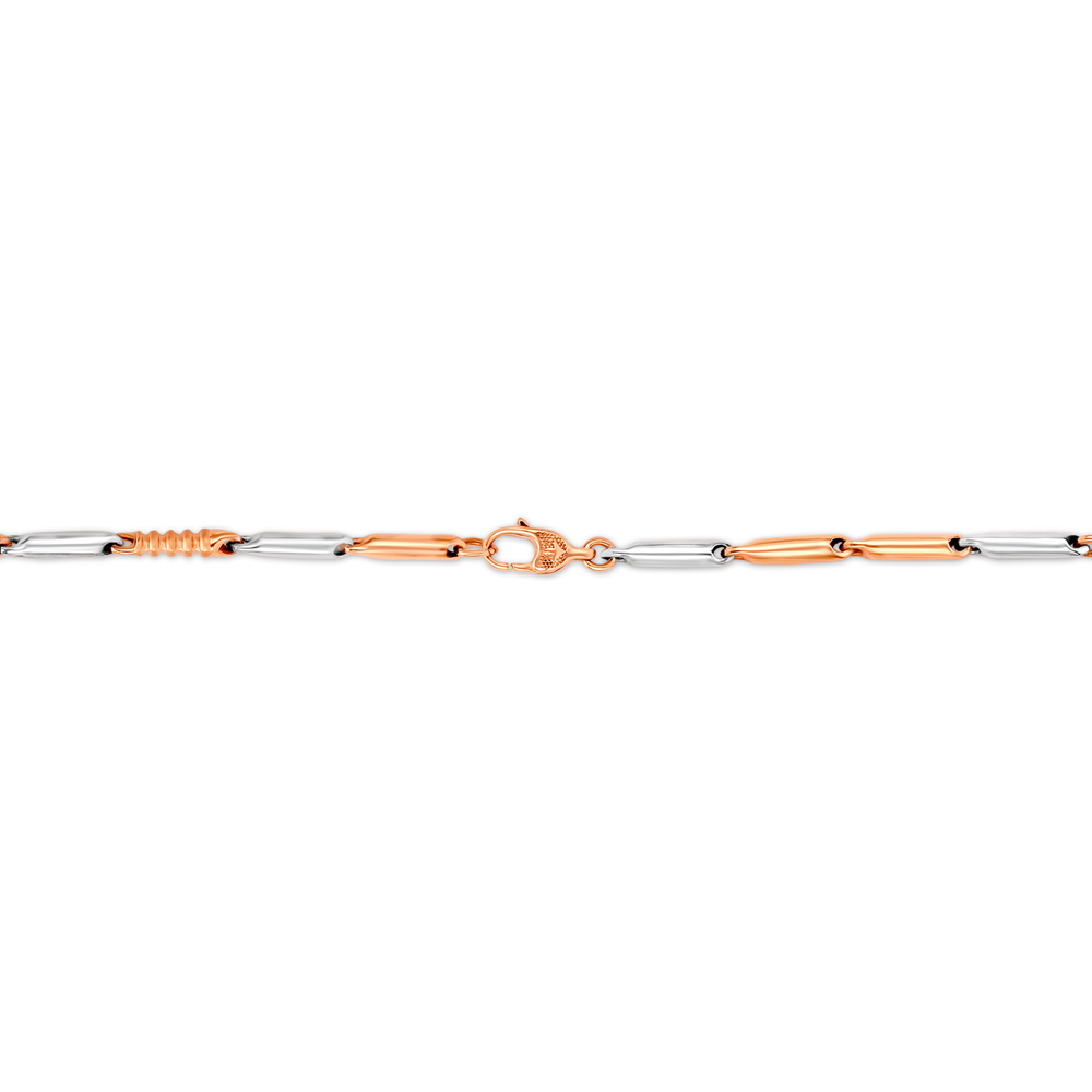 Slender Dual Tone Gold Chain For Men,,hi-res image number null