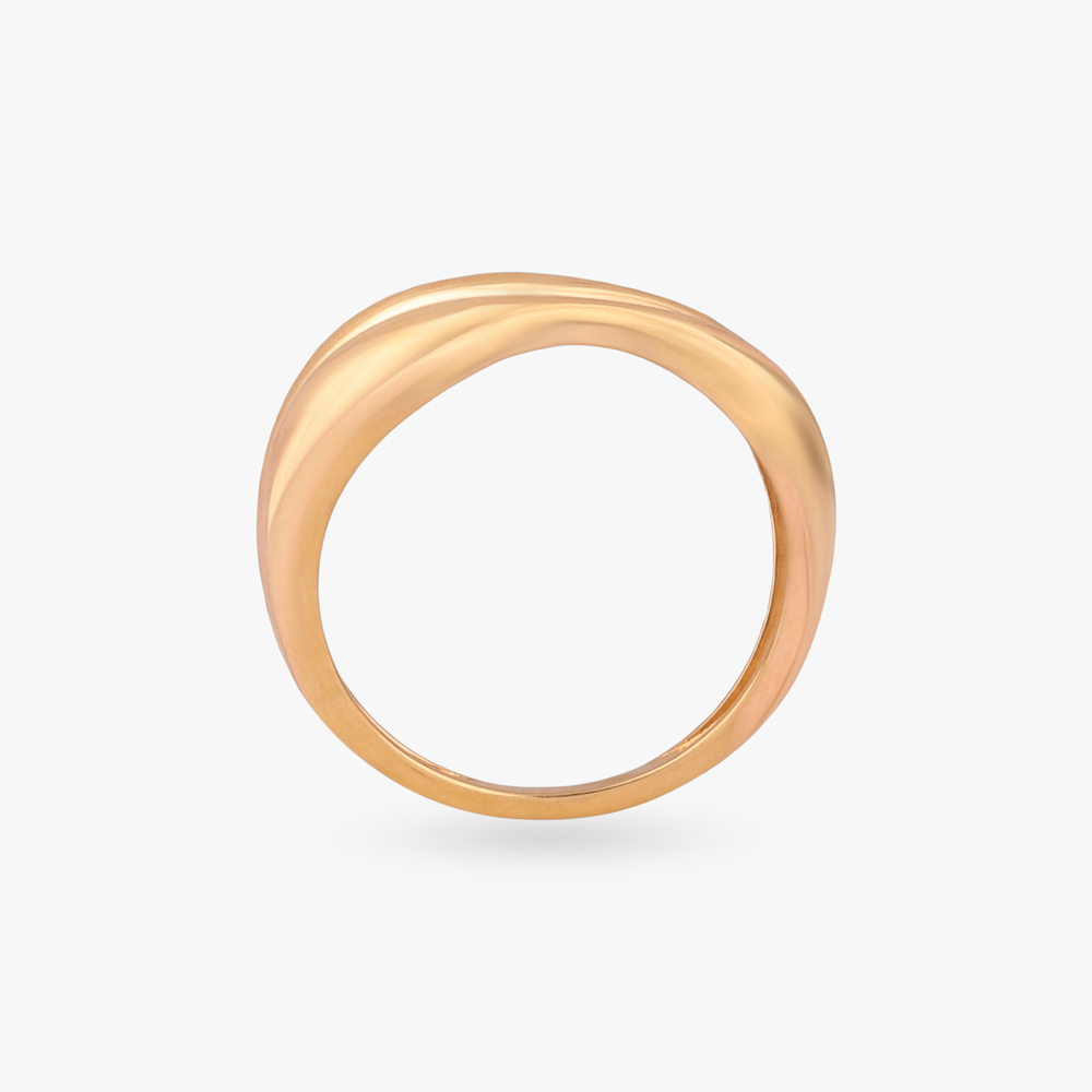 Sculpted Wave Gold Ring,,hi-res image number null