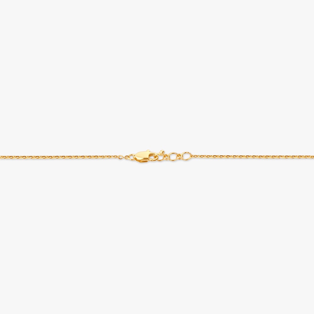 Sculpted Fan Gold Necklace,,hi-res image number null