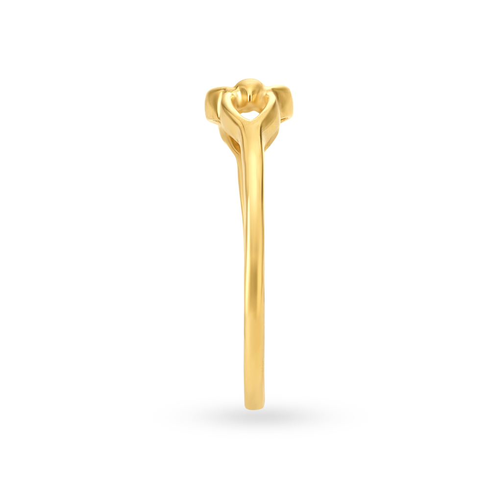 Simple 22 Karat Yellow Gold Finger Ring,,hi-res image number null