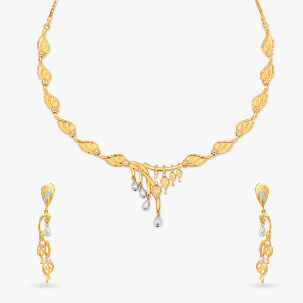 

Leafy Trellis Necklace Set