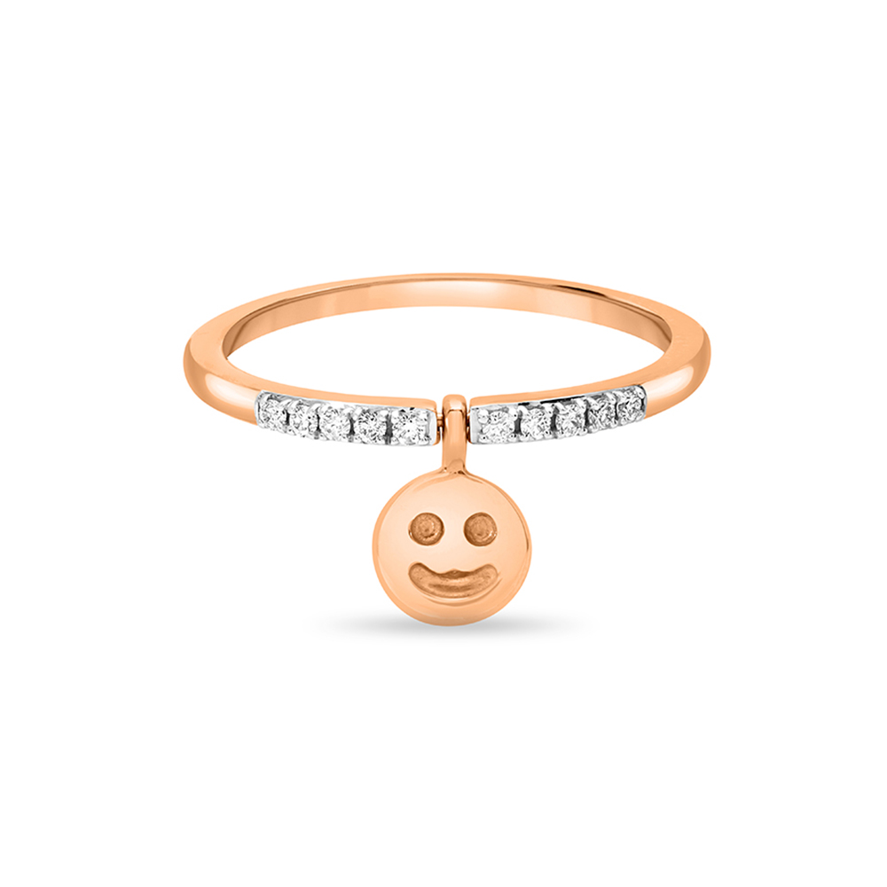 14 KT Rose Gold Reversible Halo Diamond Ring,,hi-res image number null