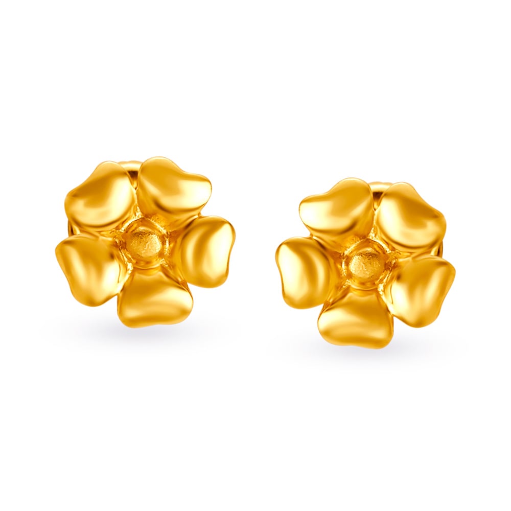 Dainty Floral Stud Earrings,,hi-res image number null