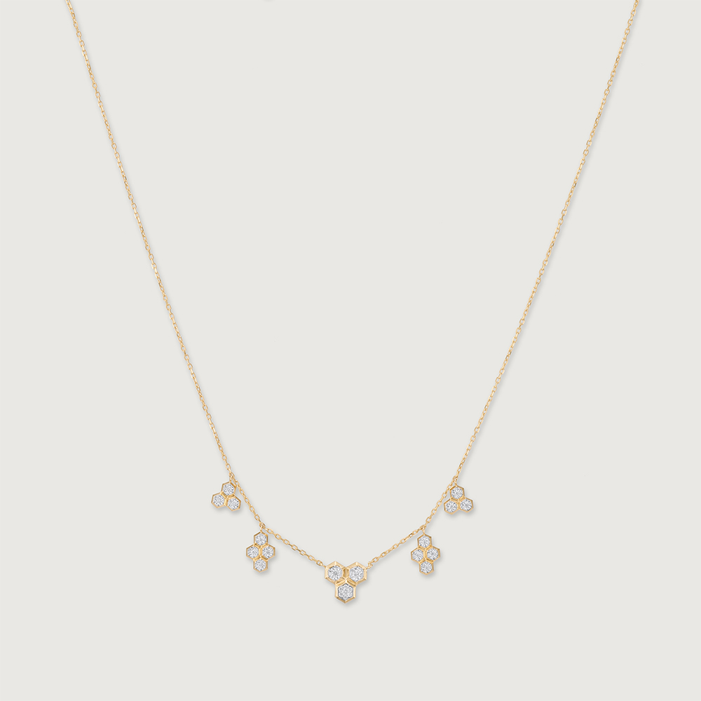 Honeycomb Harmony Diamond Necklace,,hi-res image number null