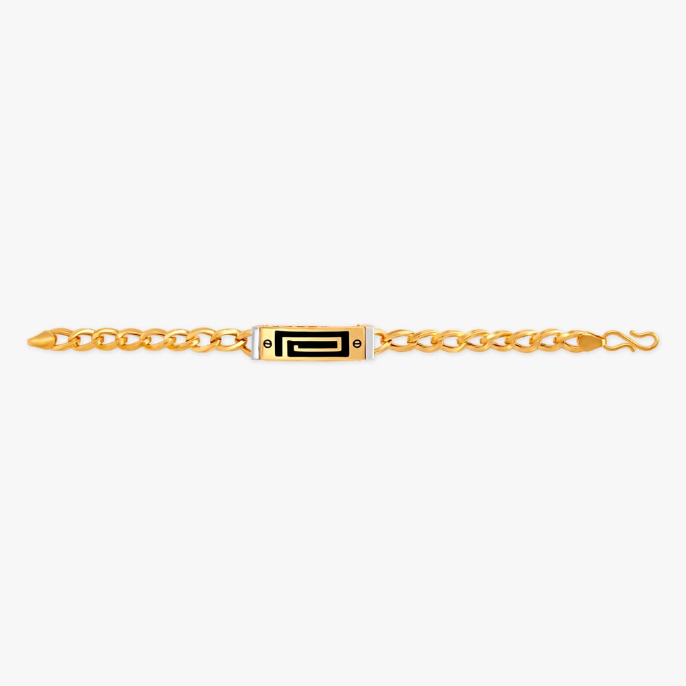 Appealing Engraved Gold Bracelet For Men,,hi-res image number null