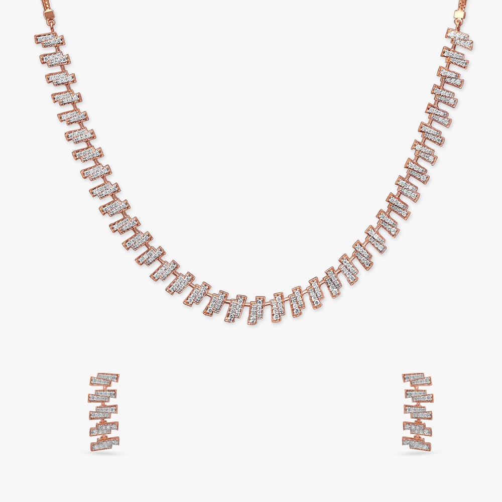 Modern Opulence Diamond Necklace Set,,hi-res image number null