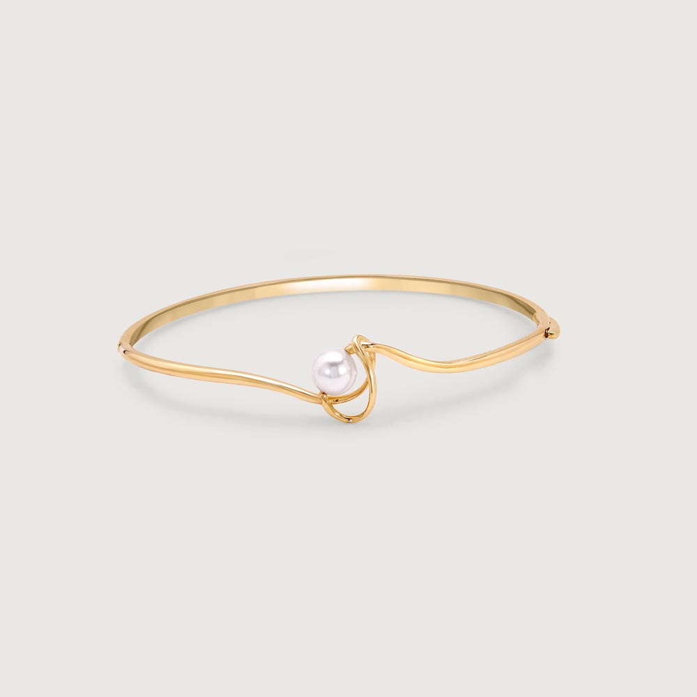 Aura Knot Pearl Bangle,,hi-res image number null