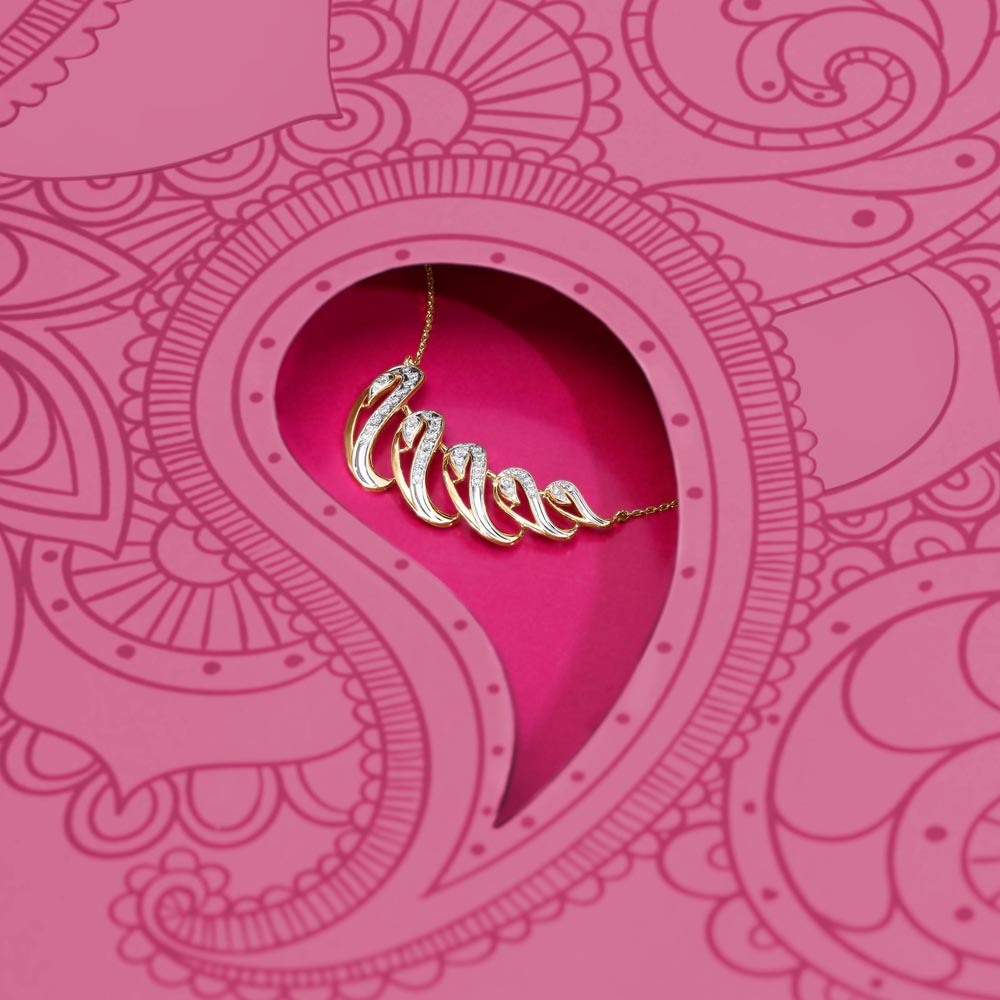 Paisley Twist Diamond Necklace,,hi-res image number null