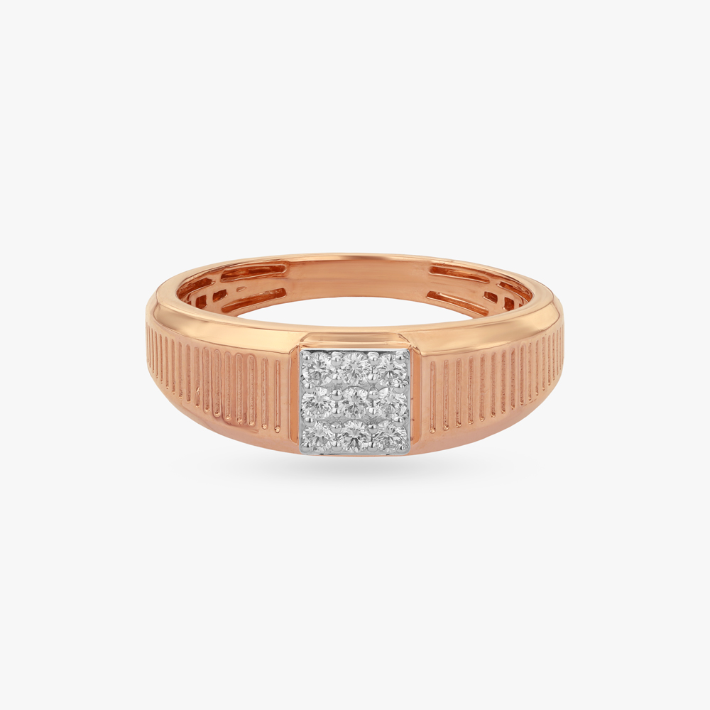 Contemporary Square Diamond Ring For Men,,hi-res image number null