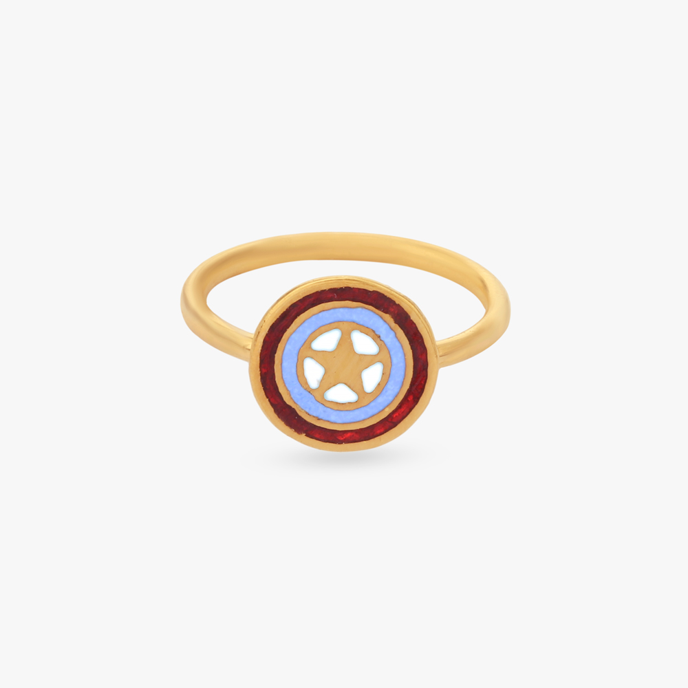 Star Emblem Gold Ring for Kids,,hi-res image number null