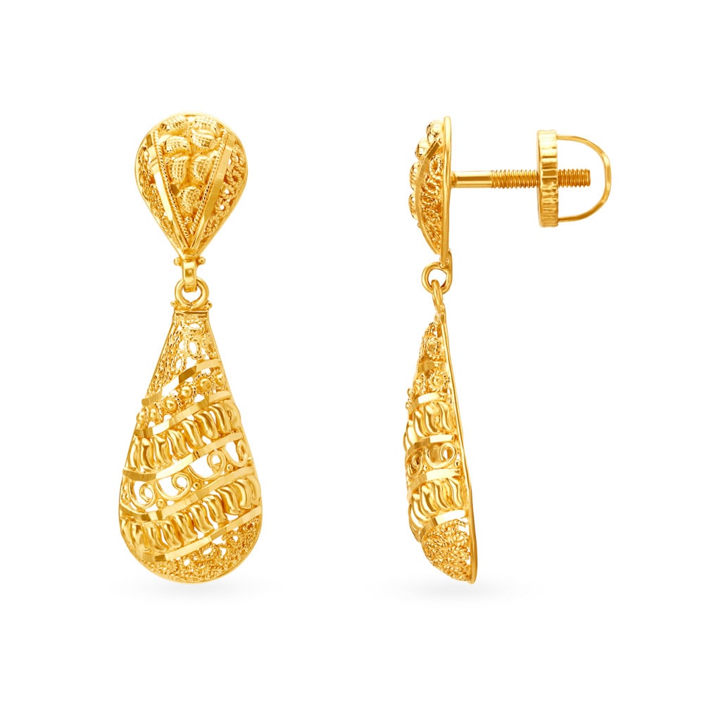 Royal Teardrop Drop Earrings,,hi-res image number null