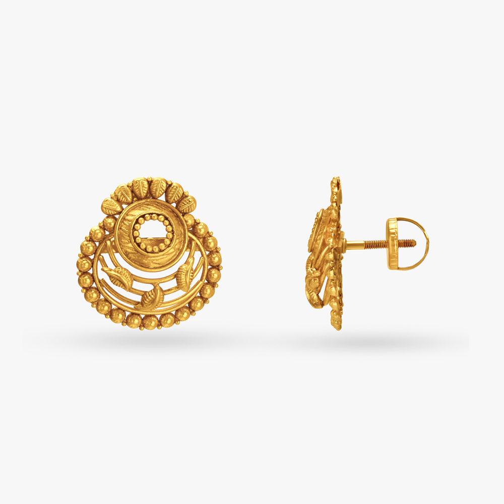 Leaf Harmony Gold Pendant and Earring Set,,hi-res image number null