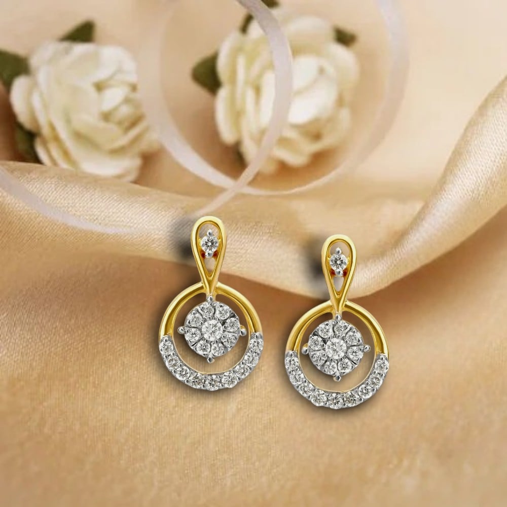 Chic Geometric Diamond Stud Earrings,,hi-res image number null