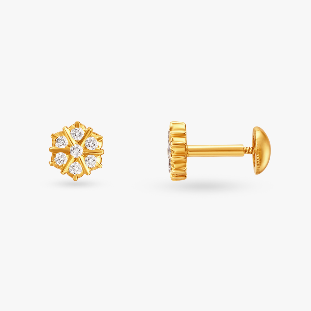 Sublime Blossom Diamond Stud Earrings,,hi-res image number null