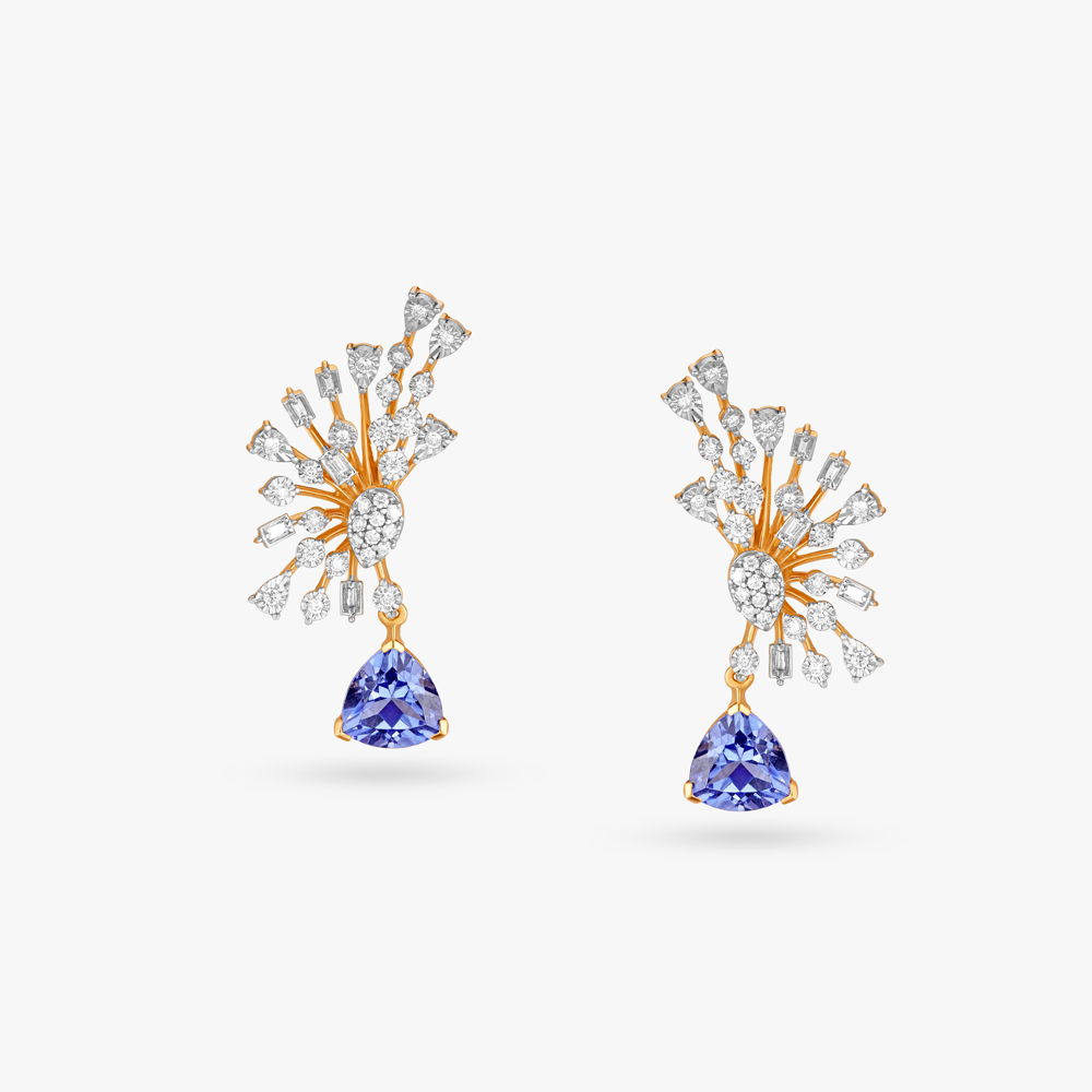 Scintillating Nature Diamond Drop Earrings,,hi-res image number null