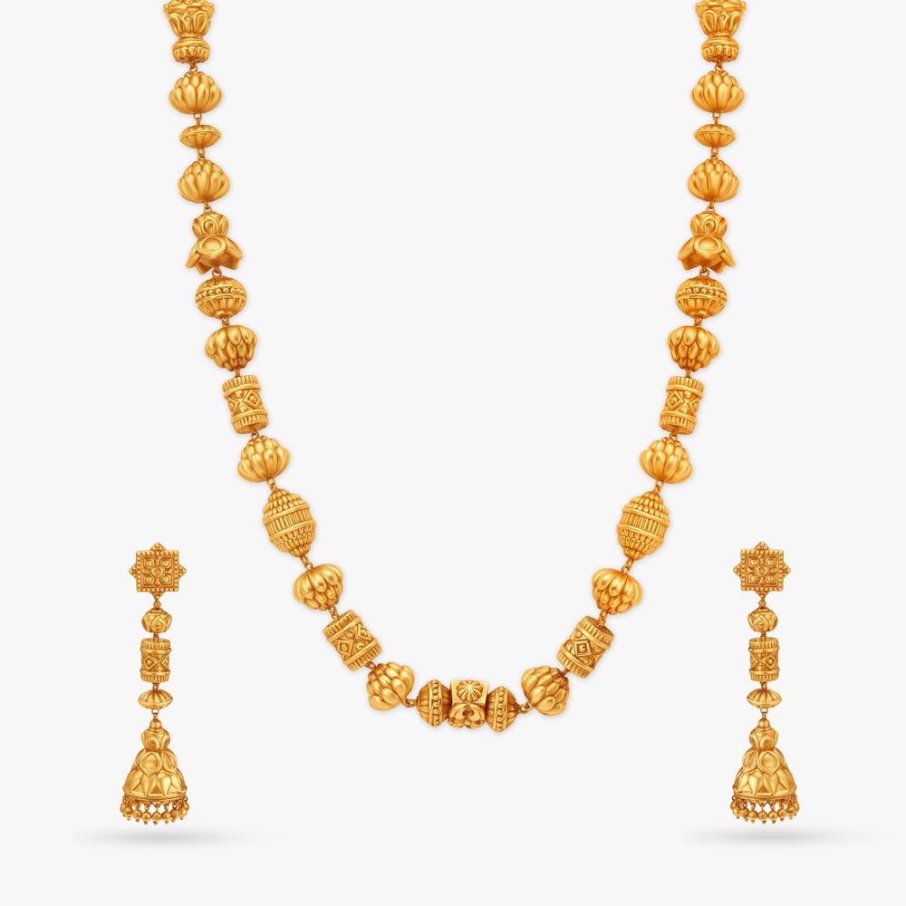 Pristine Pillar Necklace Set