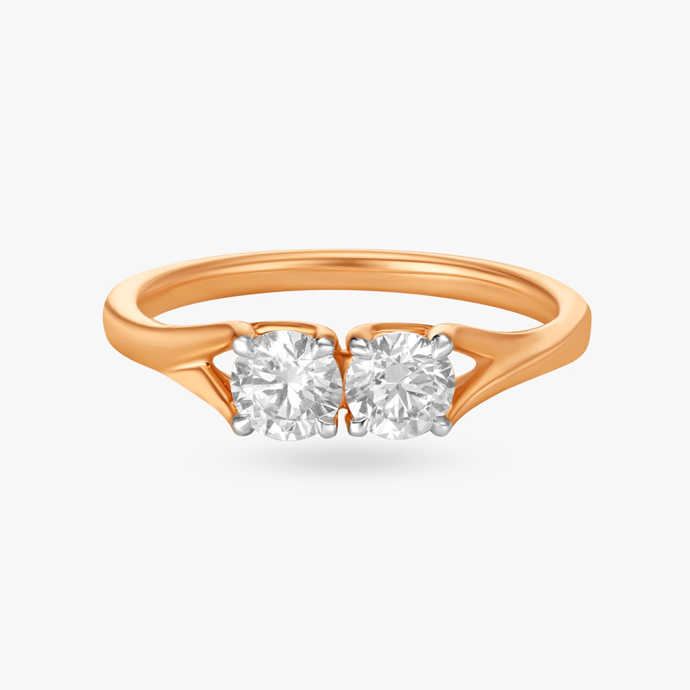 Duet of Devotion Dual Solitaire Finger Ring,,hi-res image number null