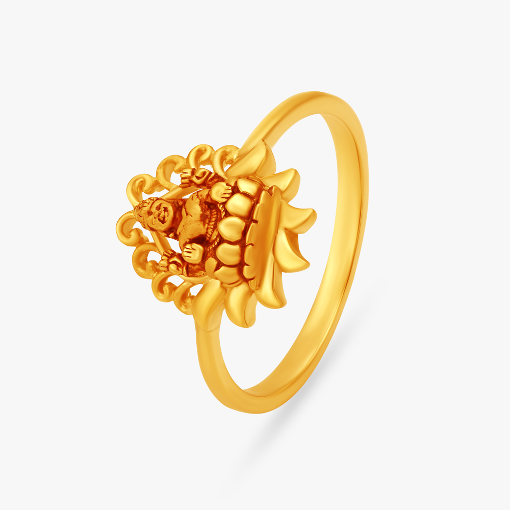 Serenity Gold Finger Ring,,hi-res image number null