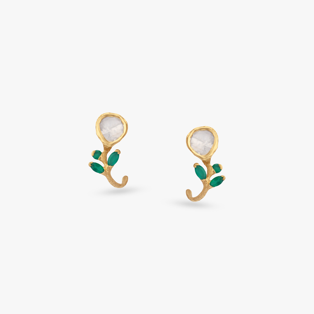 Artisanal Elegance Gold Pendant and Earrings set,,hi-res image number null