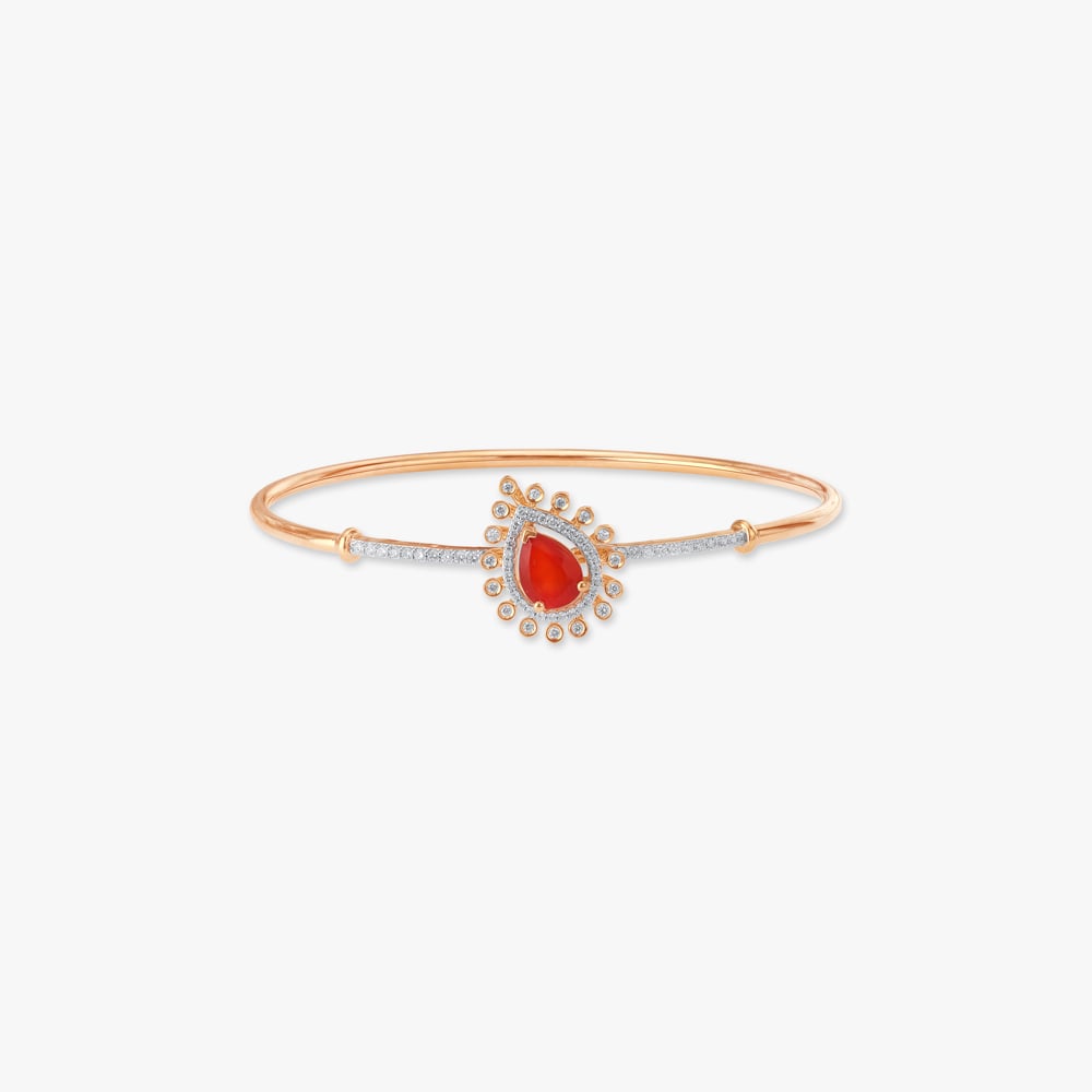 

Radiant Dewdrop Diamond Bangle