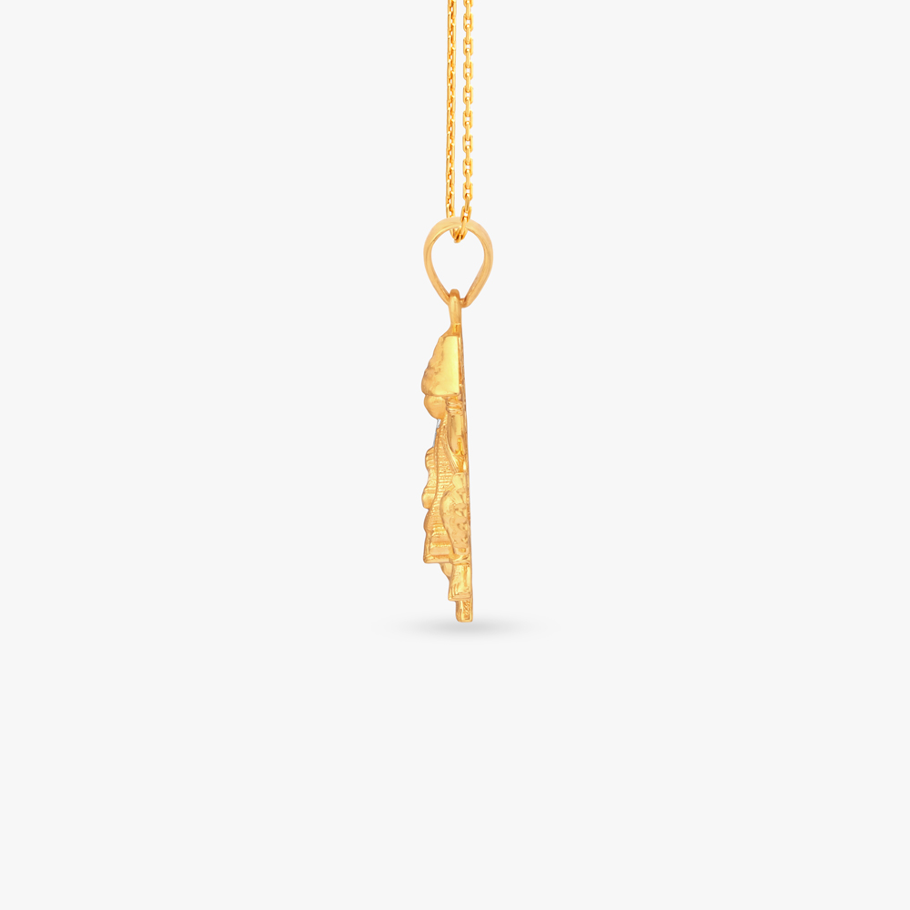 Bajrang Aura Gold Pendant for Men,,hi-res image number null