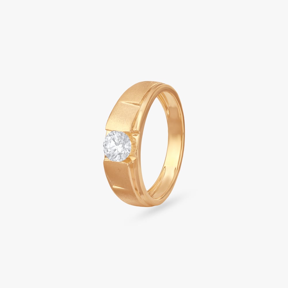 

Regal Strength Solitaire Ring for Men