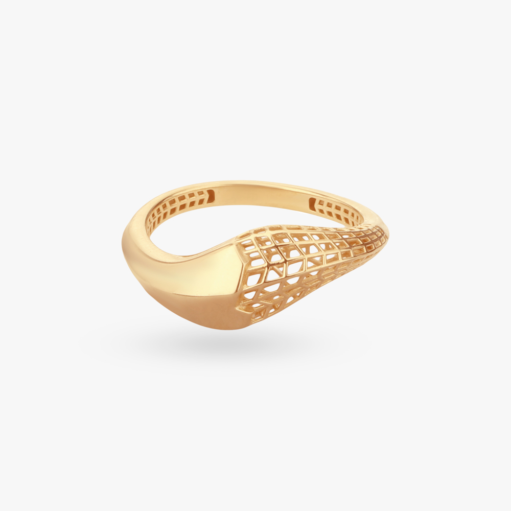 Lattice Drift Gold Ring,,hi-res image number null