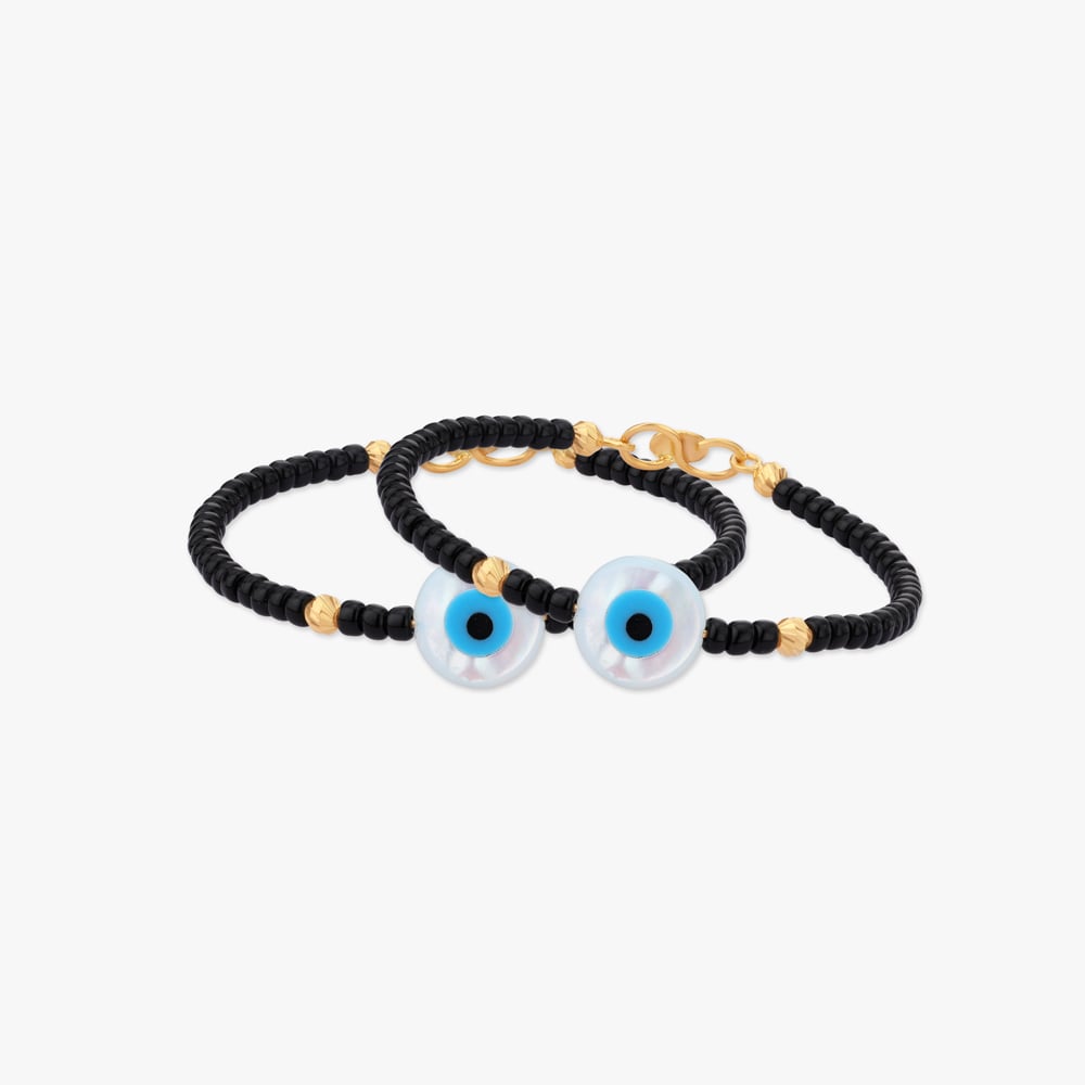 

Guard Evil Eye Gold Bangles for Kids