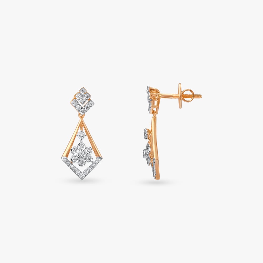 Dainty Prism Diamond Drop Earrings,,hi-res image number null