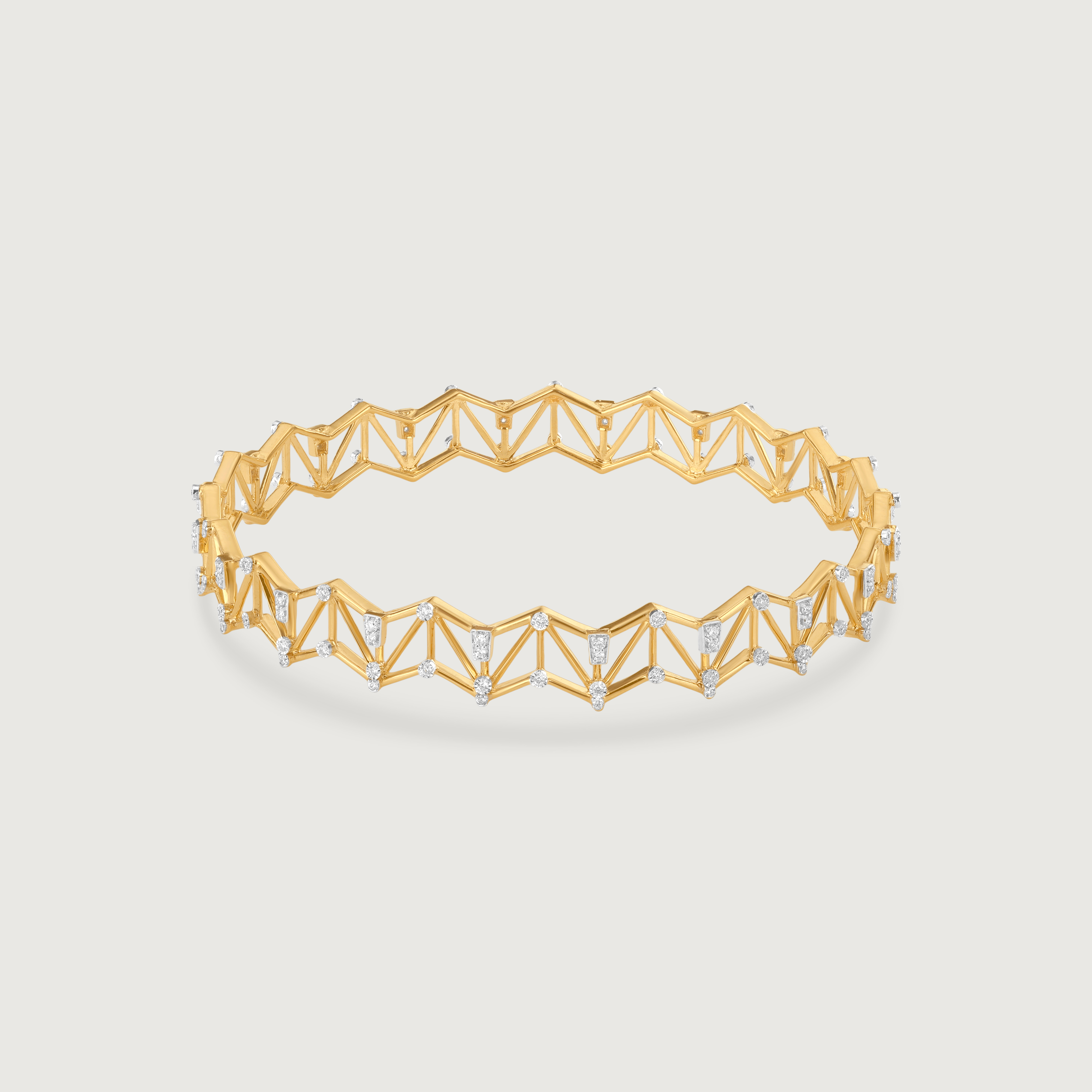 Radiant Lattice Diamond Bangle,,hi-res image number null